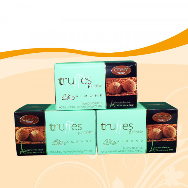 3 x Cémoi Trüffel-Pralinen Mandel