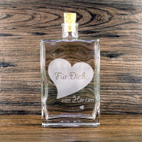 Flasche für Dich von Herzen Flasche für Dich von Herzen