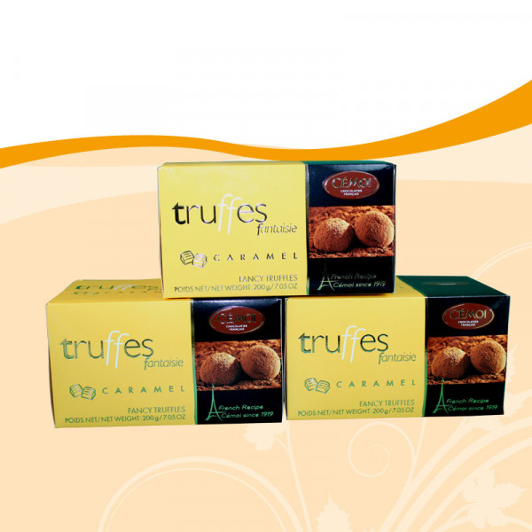 3 x Cémoi Trüffel-Pralinen Karamell