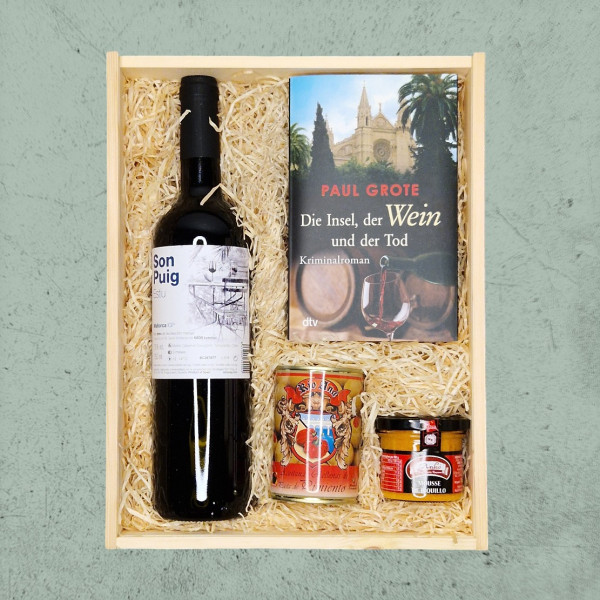 Wein & Buch Präsent Tod auf Mallorca
