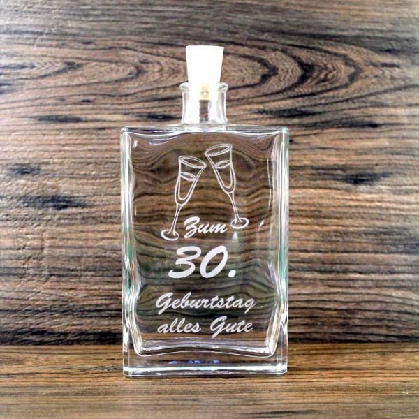 Flasche zum 30. Geburtstag