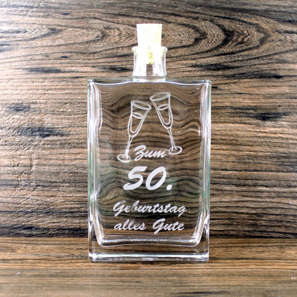 Flasche zum 50. Geburtstag