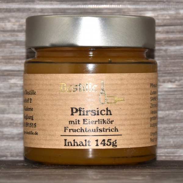 Pfirsich Fruchtaufstrich mit Eierlikör