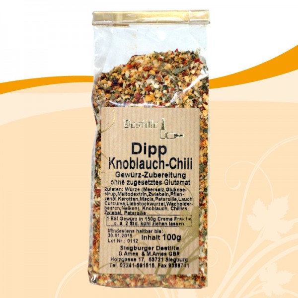 Knoblauch Chili Dip Dips / Gewürze Feinkost Siegburger Destille